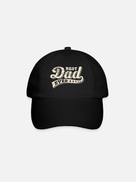 Best Dad ever - Bester Papa - Vatertag - Baseballkappe - Schwarz/Schwarz
