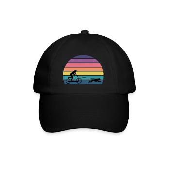 Bikejoring DogScooting Dog Sport Bike Bicycle Ride - Casquette classique - noir/noir - Devant