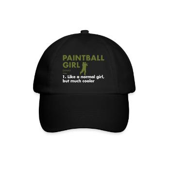 Sport Girl Définition Paintball - Casquette classique - noir/noir - Devant