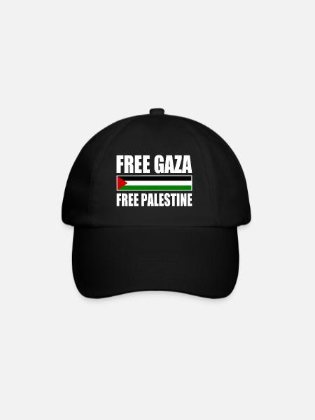 Free palestine free gaza - Casquette classique - noir/noir