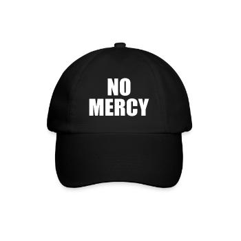 No mercy - Baseballkappe - Schwarz/Schwarz - Vorne