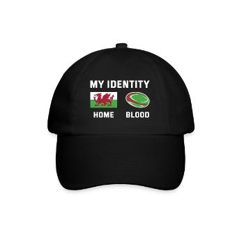 My Identity Wales Rugby - Baseball Cap - black/black - Front