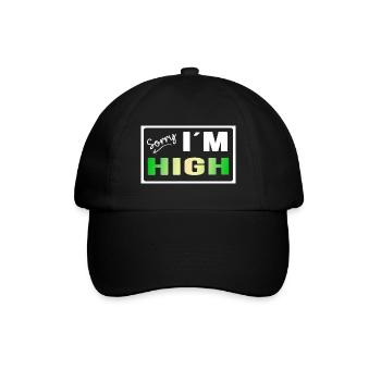 high legal chill-time Partyzone Rastafari - Baseballkappe - Schwarz/Schwarz - Vorne