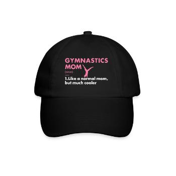 Sport Mom Gymnastics - Baseball Cap - black/black - Front