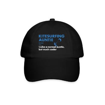 Sport Auntie Kitesurfing - Baseball Cap - black/black - Front