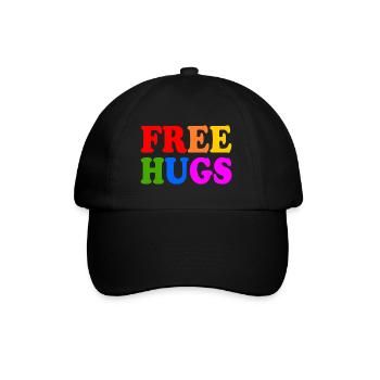Free hugs - Casquette classique - noir/noir - Devant