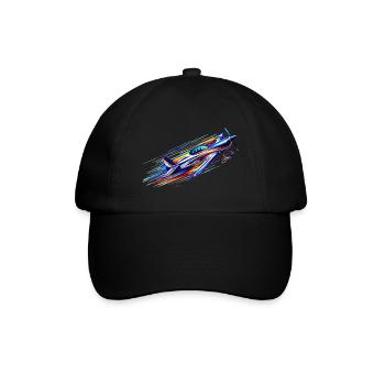 Aerobatic aircraft - Baseball Cap - black/black - Front