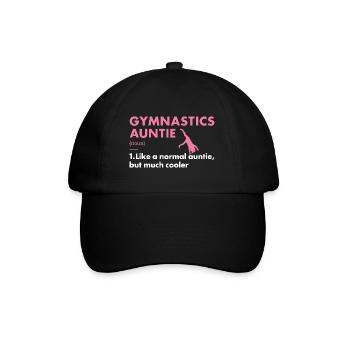 Sport Auntie Gymnastics - Baseball Cap - black/black - Front