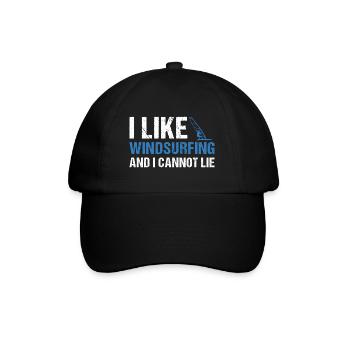 Sport J’aime la planche à voile - Casquette classique - noir/noir - Devant