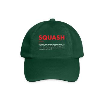 Sport Definition Squash - Baseballkappe - Flaschengrün - Vorne