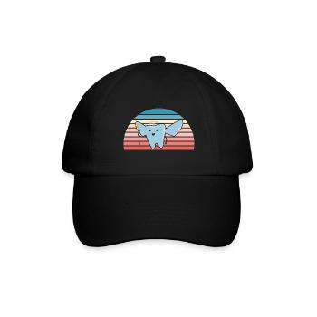 Hygienist Retro Sunset Dental Assistant - Baseballkappe - Schwarz/Schwarz - Vorne