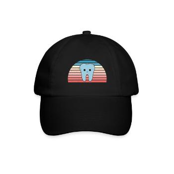 Hygienist Retro Sunset Dental Assistant - Baseballkappe - Schwarz/Schwarz - Vorne