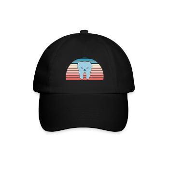 Hygienist Retro Sunset Dental Assistant - Baseballkappe - Schwarz/Schwarz - Vorne