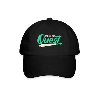 LARP live-action role-playing game - Baseball Cap - black/black - Front