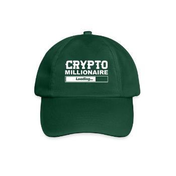The Crypto Millionaire loading - Baseballkappe - Flaschengrün - Vorne