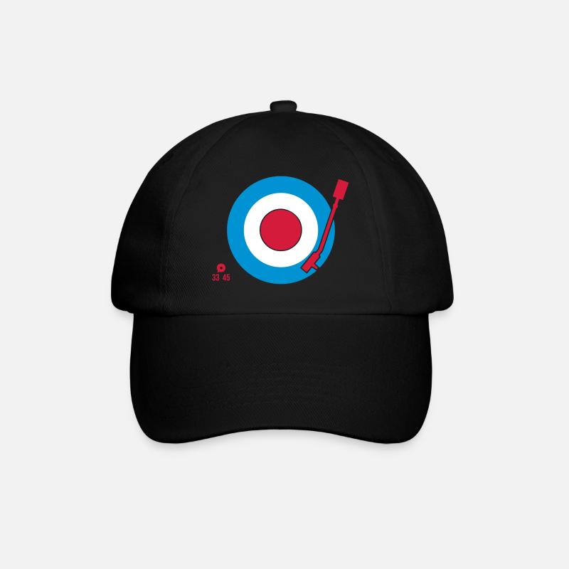 Vinyl Mod Sign - Baseballkappe - Schwarz/Schwarz