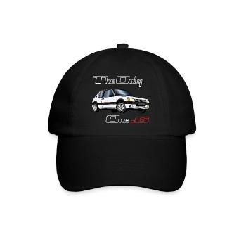 205 1,6 1987 1988 1989 1990 Blanc Meije - Casquette classique - noir/noir - Devant