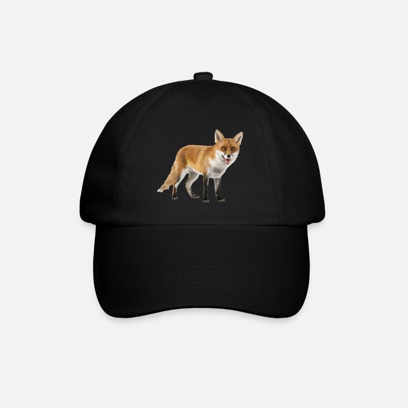 Fuchs - Baseballkappe - Schwarz/Schwarz