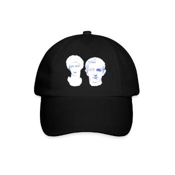 Amour éternel - amoureux pour toujours en marbre - Casquette classique - noir/noir - Devant