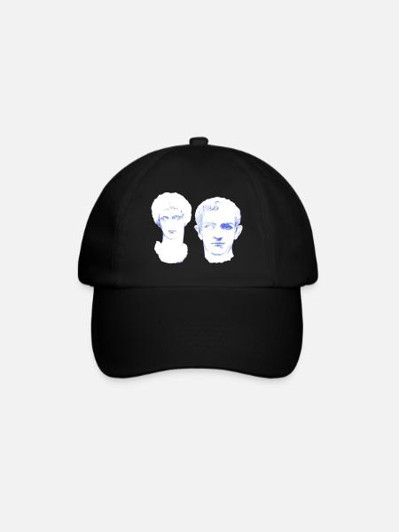 Amour éternel - amoureux pour toujours en marbre - Casquette classique - noir/noir