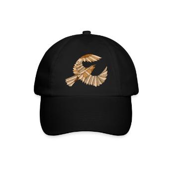 Vector Adler Vintage T Shirt - Baseballkappe - Schwarz/Schwarz - Vorne