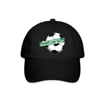 Hopp Sangallä ! Hopp St.Gallen - Baseballkappe - Schwarz/Schwarz - Vorne