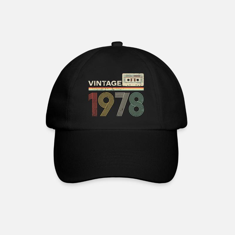 Cassette vintage 1978 - Casquette classique - noir/noir