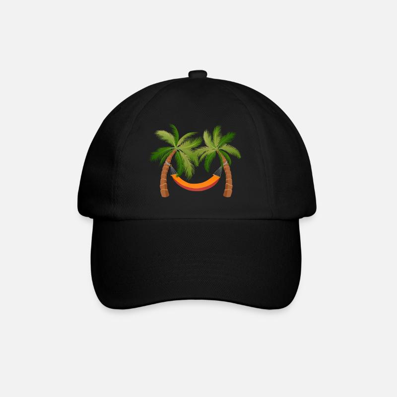 palmier hamac arbre vacances palmiers - Casquette classique - noir/noir
