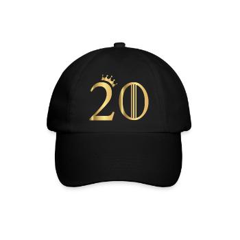20years - Baseball Cap - black/black - Front