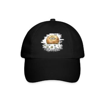 µ-mel - Baseballkappe - Schwarz/Schwarz - Vorne
