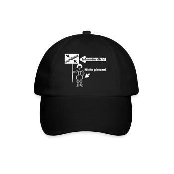Lipödem Kämpferin - Baseballkappe - Schwarz/Schwarz - Vorne