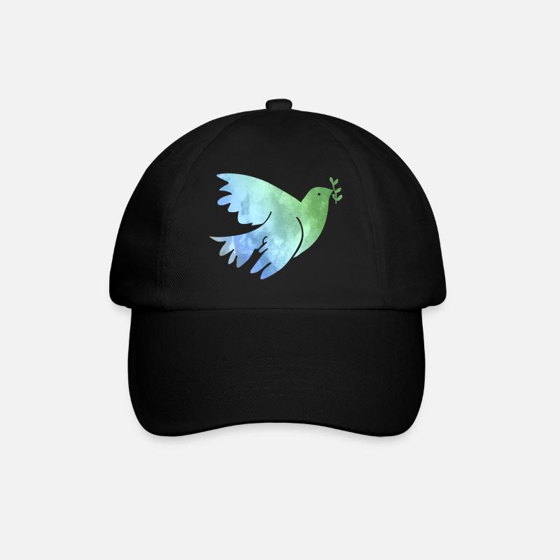 Peace Dove Peace Peace World Peace Love - Baseball Cap - black/black