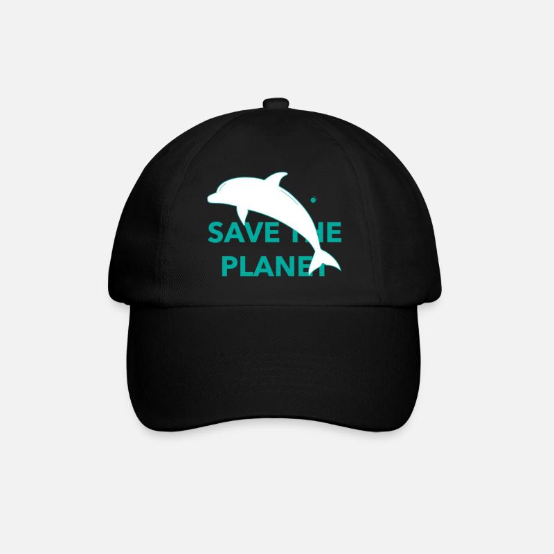 Save The Planet - Baseballkappe - Schwarz/Schwarz