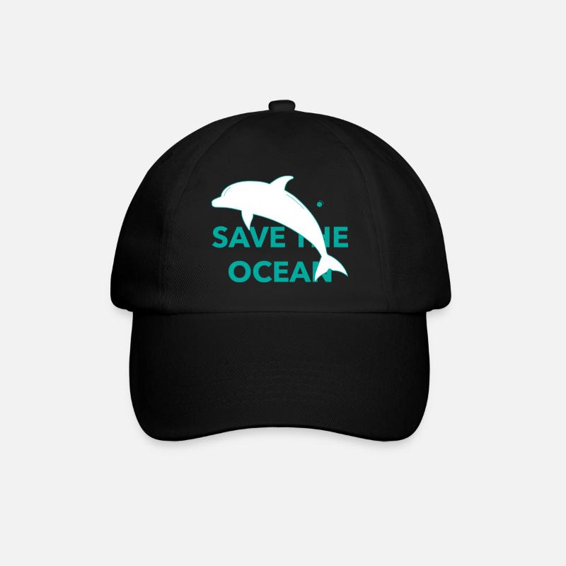 Save The Ocean - Baseball Cap - black/black