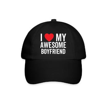 J’aime mon copain génial - Casquette classique - noir/noir - Devant