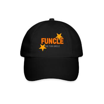 funcle the fun uncle - Baseballkappe - Schwarz/Schwarz - Vorne