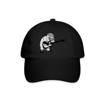 Le mouton joue E - Casquette classique - noir/noir - Devant