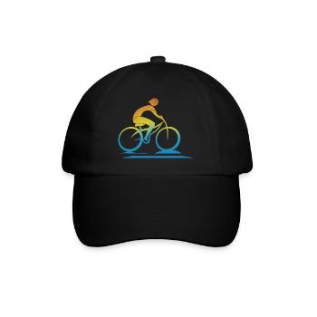 Radfahrer - Baseballkappe - Schwarz/Schwarz - Vorne