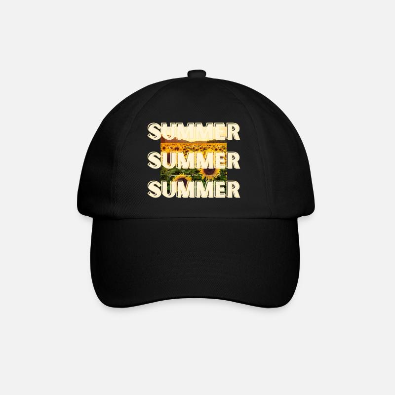 Summer - Baseballkappe - Schwarz/Schwarz