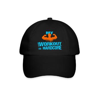 Gym Workout Man Training - Baseball Cap - black/black - Front