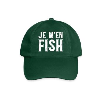 Je M'en Fish - Phrase Drôle - Casquette classique - vert bouteille - Devant
