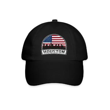Houston Vereinigte Staaten von Amerika - Baseballkappe - Schwarz/Schwarz - Vorne