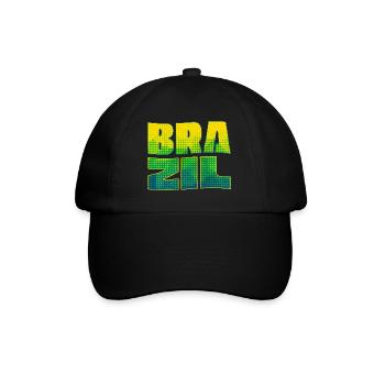 Lettrage brésilien aux couleurs nationales - Casquette classique - noir/noir - Devant