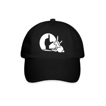 Rabbit Shadow Hand, LOSER Sign Loser - Baseball Cap - black/black - Front