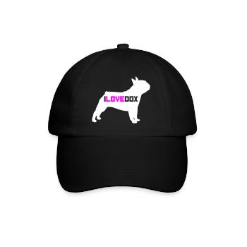 J’ADORE DOX Dog Fan Propriétaire Cool Citations Dictons - Casquette classique - noir/noir - Devant