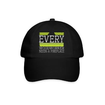 funny sayings carpenter funny tshirts - Baseballkappe - Schwarz/Schwarz - Vorne