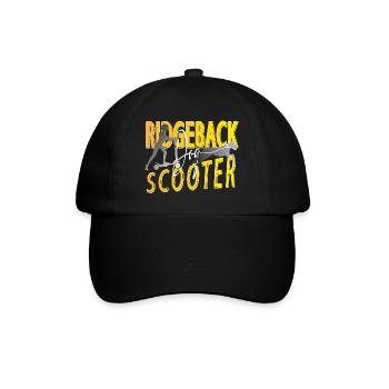 Ridgeback Dog Scooter - Baseballkappe - Schwarz/Schwarz - Vorne