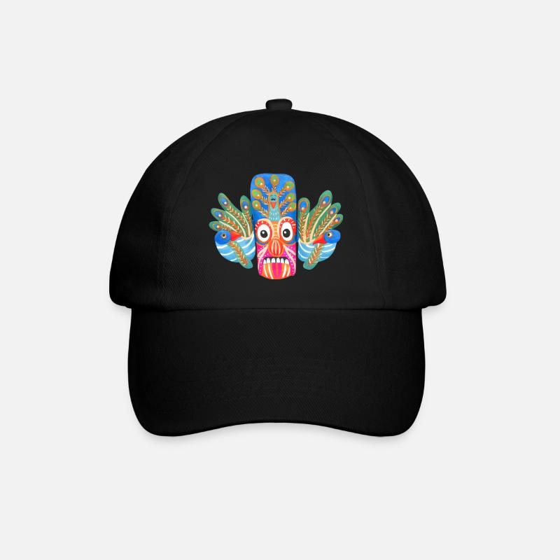 masque coloré Sri lanka - Casquette classique - noir/noir