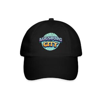 Augsburg Germany City Font Pop Art Comic - Baseball Cap - black/black - Front