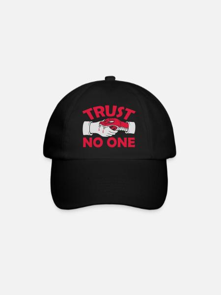 ne faites confiance à personne pour ne citer - Casquette classique - noir/noir